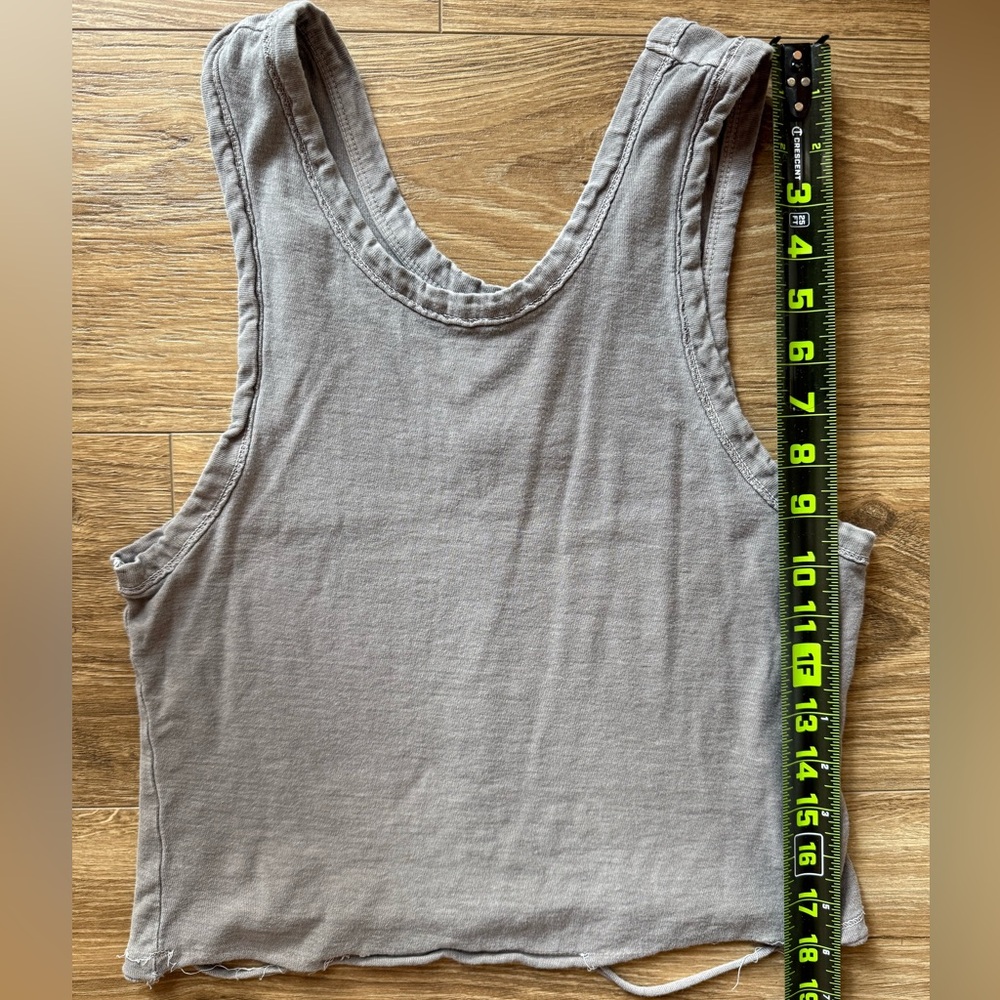 FP Movement Free People Back to Basics Tank Charcoal Brown Small NWT - Picture 4 of 6